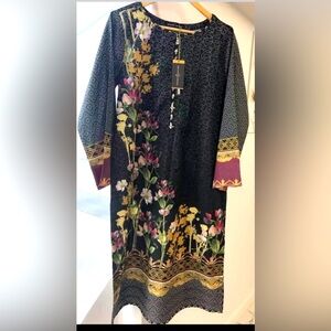 Pakistani Printed long Shirt.long sleeve.Size X large.